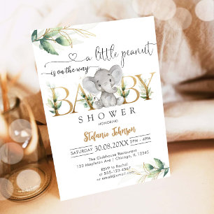 A Little Peanut Baby Shower Invitation