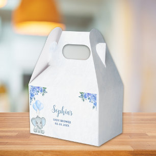 A Little Peanut is on the Way, Baby Shower Boy Favour Box