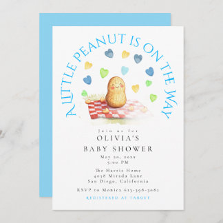 A Little Peanut is on the Way Baby Shower Invitation