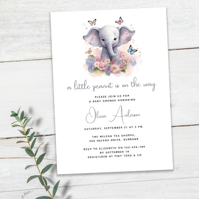 A Little Peanut is on the Way Baby Shower Invitation (Creator Uploaded)