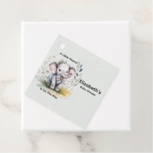 A Little Peanut Is On The Way Boy Baby Shower Favour Tags