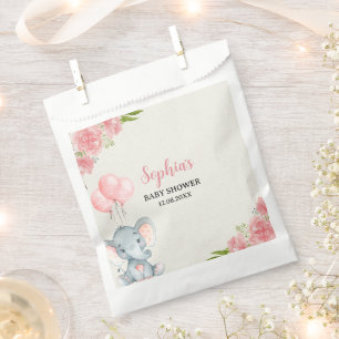 A Little Peanut is on the Way Elephant Favour Bags