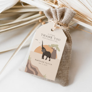 A Little Peanut Safari Desert Baby Shower Favour Gift Tags