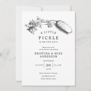 A Little Pickle Gender Neutral Baby Shower Invitation