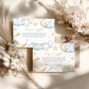 A little piece of heaven baby shower diaper raffle enclosure card