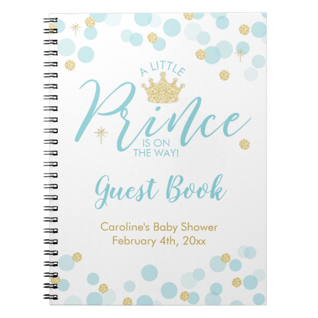 A Little Prince Baby Shower Guest Book (Front)