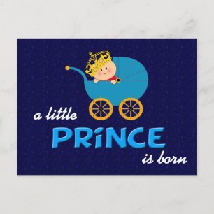 A Little Prince is Born Postcard