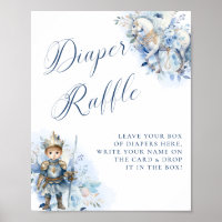 A Little Prince Royal Blue Diaper Raffle