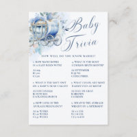 A Little Prince Royal Blue Shower Baby Trivia