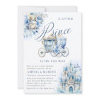 A Little Prince Royal Blue Shower Invitation