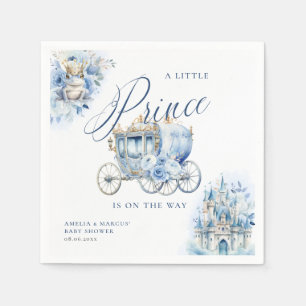 A Little Prince Royal Blue Shower Napkin