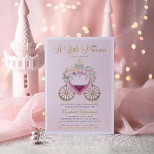 A Little Princes is On Her Way Girl Baby Shower Invitation