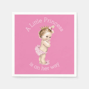 A Little Princess Baby Shower Pink Napkin