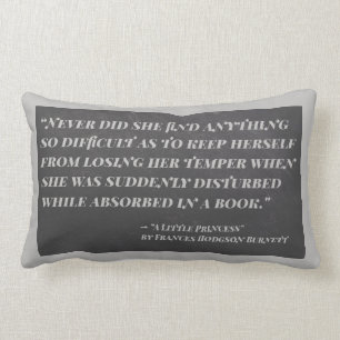 A Little Princess Good Book Quote Lumbar Cushion
