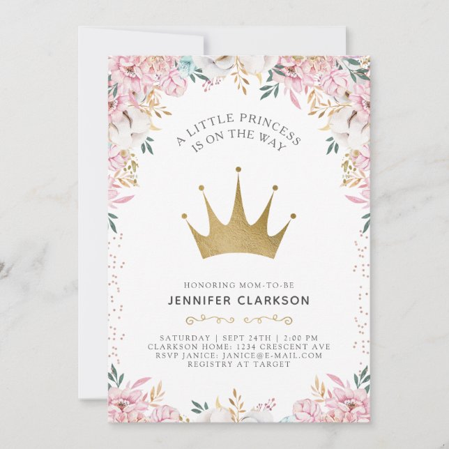A Little Princess Invitation (Front)