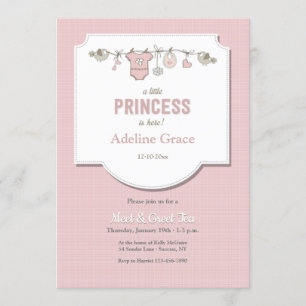A Little Princess is Here Meet and Greet Invitation