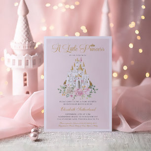 A Little Princess is on Her Way Girl Baby Shower  Invitation