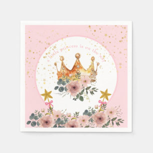 A Little princess is on the way Crown Napkin