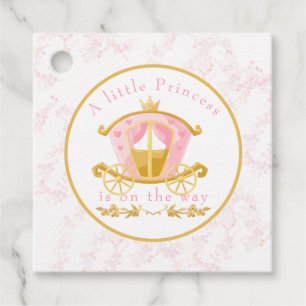 A Little Princess is on the Way Invitation Favour Tags
