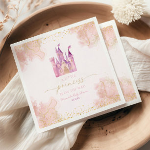 A Little Princess Royal Castle Baby Shower Napkin