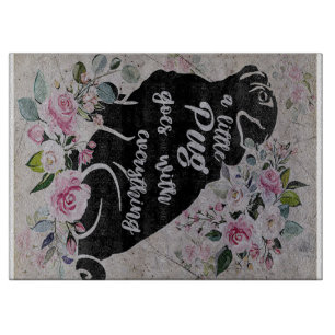A Little Pug Goes With Everything Gift For Kids Cutting Board