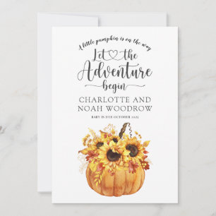 A Little Pumpkin Adventure Begins Pregnancy  Announcement