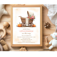 A Little Pumpkin Baby Carriage Baby Shower 