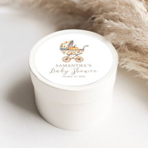 A Little Pumpkin Baby Shower Favour Stickers