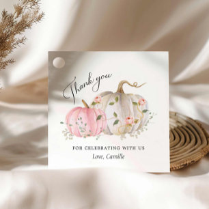 A Little Pumpkin Baby Shower  Favour Tags