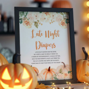 A Little Pumpkin Baby Shower Game Sign