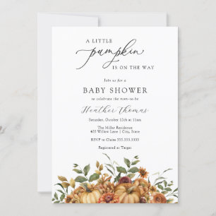 A little Pumpkin Baby Shower Invitation