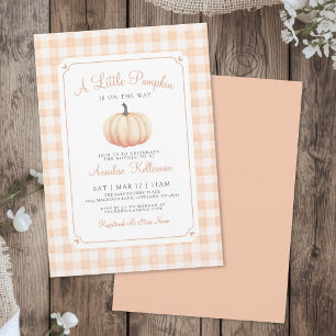 A Little Pumpkin Baby Shower Invitation