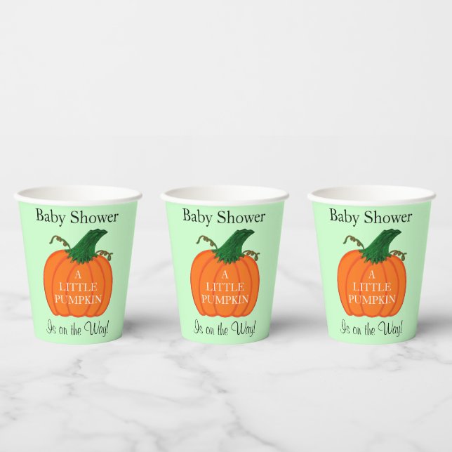 A Little Pumpkin Baby Shower  Paper Cups (Multi)