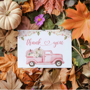 A Little Pumpkin Baby Shower Thank You Card