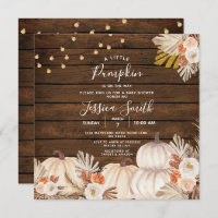 A little Pumpkin Boho Baby Shower Wood