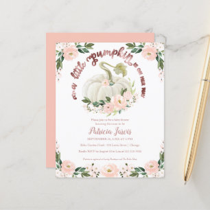 A Little Pumpkin Budget Baby Shower Invitation