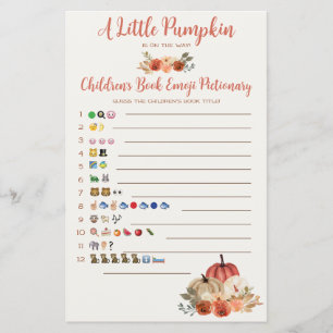 A Little Pumpkin Children's Book Emoji Baby Game