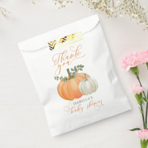 A Little Pumpkin Fall Autumn Baby Shower Favour Bags