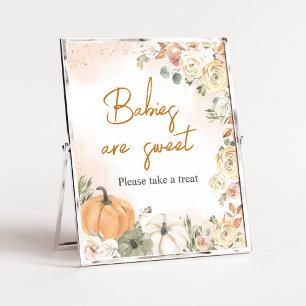 A Little Pumpkin Fall Baby Shower Babies are Sweet Poster