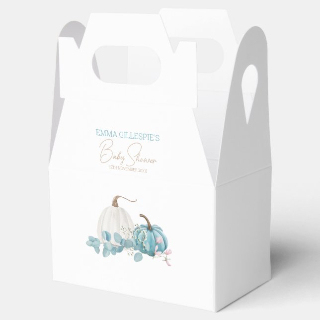 A Little Pumpkin Fall Baby Shower Favour Box (Opened)