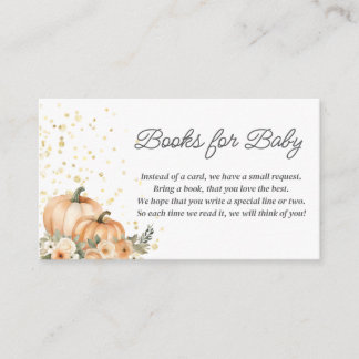 A Little Pumpkin Fall Baby Shower | Gender Neutral Enclosure Card