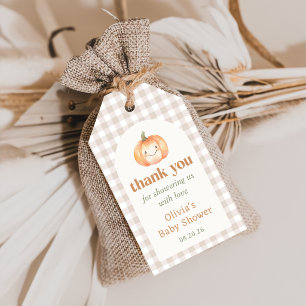 A Little Pumpkin Fall Baby Shower Gift Tags
