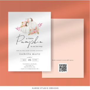 A Little Pumpkin Fall Baby Shower Invitation