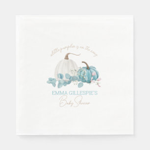 A Little Pumpkin Fall Baby Shower Napkin