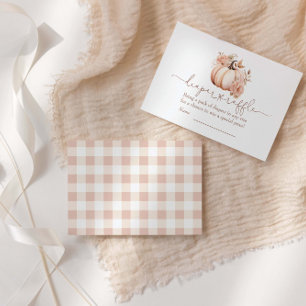 A Little Pumpkin Fall Diaper Raffle Enclosure Card