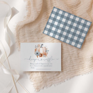 A Little Pumpkin Fall Diaper Raffle Enclosure Card