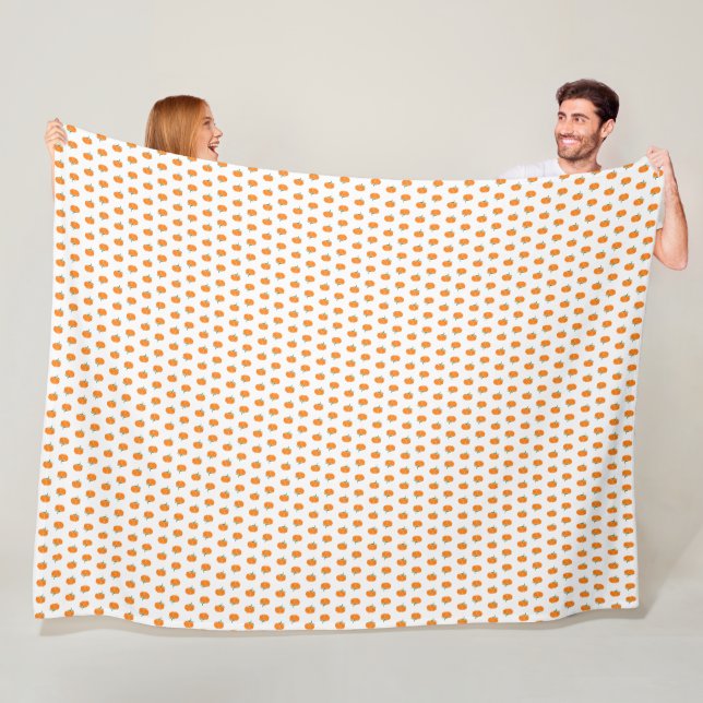 A Little Pumpkin Fleece Blanket (In Situ)