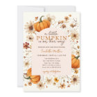 A Little Pumpkin Floral Baby Girl Shower