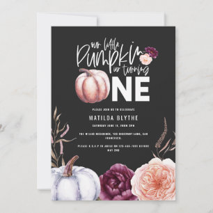 A little pumpkin floral fall 1st birthday