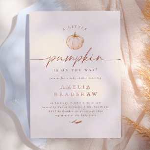 A Little Pumpkin Floral Fall Baby Shower